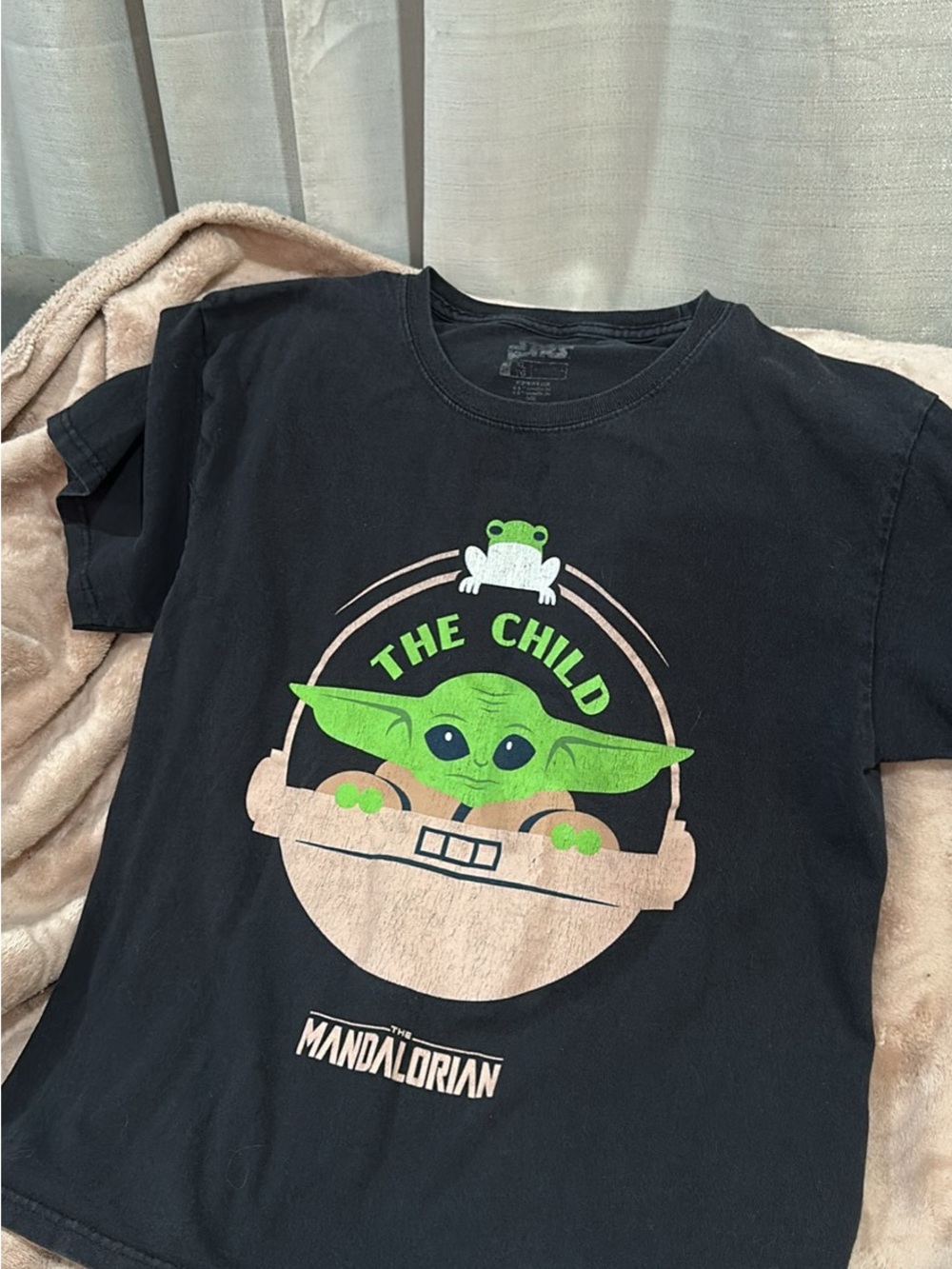 Star Wars Black Kids Tee with Green 'The Child' Graphic